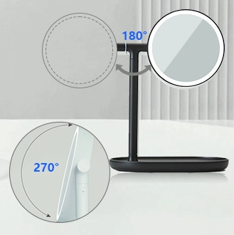 Details von LED Tischplatte Spiegel Mehrwinkel-Flip