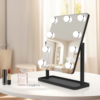 Details von Hollywood Glühbirne Speicher Make-up Spiegel Produkt merkmale