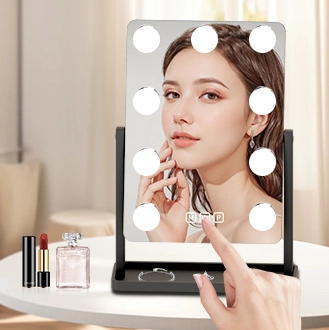 Details von Hollywood Glühbirne Speicher Make-up Spiegel Touchscreen