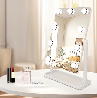 Details von Hollywood Glühbirne Speicher Make-up Spiegel Anwendbare Szene